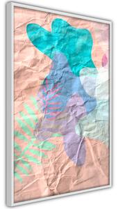Artgeist Colourful Camouflage (Peach) Velikosti (šířkaxvýška): 20x30, Finální vzhled: Černý rám s paspartou