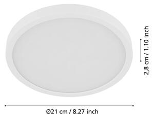 Eglo 901011 - LED Stropní svítidlo se senzorem FUEVA LED/17W/230V pr.21cm