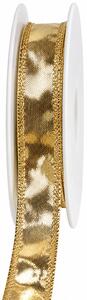 Stuha zlatá CELEBRATION GOLD Lesk 15mm x 3m (3,- Kč/m)