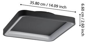 Eglo 901252 - LED Stmívatené stropní svítidlo LORETELLO LED/12W/230V černá + DO