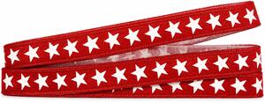 Vánoční stuha STAR LINE RED 10mm x 2m (2,50Kč/m)