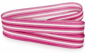 Stuha pruhovaná Color Stripes PINK růžová 15mm x 2m (5,- Kč/m)