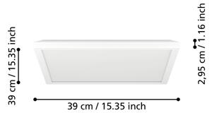 Eglo 901451-LED Koupelnové stropní svítidlo ROVITO 17,6W/230V 39x39 cm IP44 bílá