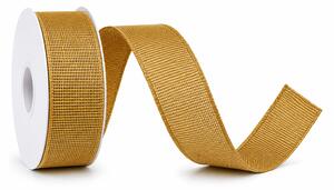 Stuha látková Nature Taft – Honey Gold medová 25mm x 2m (8,- Kč/m)