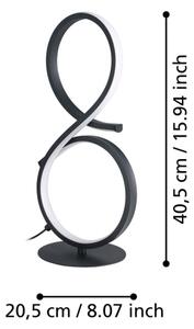 Eglo 901269 - LED Stolní lampa SERPINS LED/11,4W/230V 3000K černá
