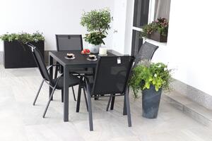 Zahradní jídelní set Viking M + 4x kovová židle Ramada
