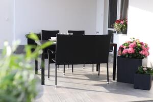 Zahradní set ratan - stůl Viking L + 2x židle a 1x lavice PARIS