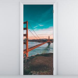 Fototapeta na dveře - Golden Gate (95x205cm)