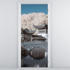 Fototapeta na dveře - Rozkvetlé stromy v Asii (95x205cm)