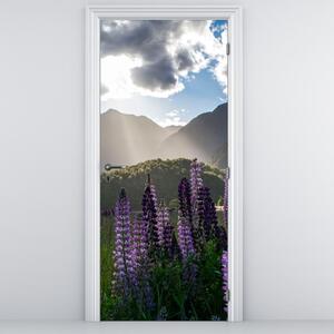 Fototapeta na dveře - Scénerie vlčích bobů (95x205cm)