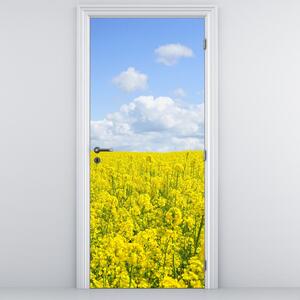 Fototapeta na dveře - Žluté pole (95x205cm)