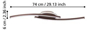 Eglo 901221 - LED Stropní svítidlo LUNGOLAGO LED/12W/230V 4000K měděná