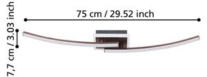 Eglo 901219 - LED Stropní svítidlo LUNGOLAGO LED/12W/230V 4000K měděná