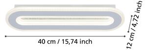 Eglo 901235 - LED Nástěnné svítidlo MACCHIONI LED/12W/230V 4000K bílá
