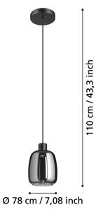 Eglo 901119 - LED RGBW Stmívatelný lustr na lanku MOLOCHIO-Z LED/3,7W/230V černá