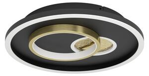 Eglo 901244 - LED Stropní svítidlo TIRIOLO LED/14W/230V+LED/8,5W černá/zlatá