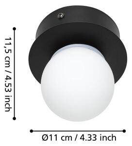 Eglo 900659 - LED Koupelnové stropní svítidlo MOSIANO LED/3,3W/230V IP44 černá