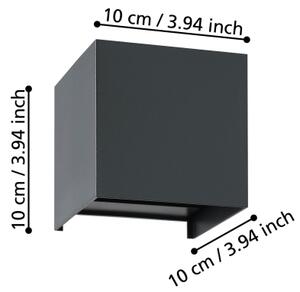 Eglo 901049 - LED Nástěnné svítidlo VALMONTONE 2xLED/1,5W/230V 3000K černá