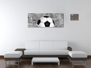 Obraz s hodinami Fotbalový míč Rozměry: 30 x 30 cm
