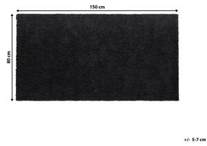 Černý koberec 80x150 cm DEMRE