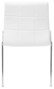 Sada 2 bílých jídelních židlí KIRON