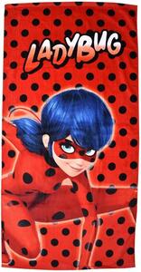 Plážová osuška Kouzelná Beruška - Ladybug - 100% bavlna - 70 x 140 cm
