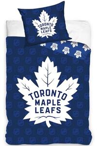 Hokejové ložní povlečení NHL Toronto Maple Leafs Shields - 100% bavlna renforcé - 70 x 90 cm + 140 x 200 cm