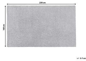 Světle šedý koberec 160x230 cm DEMRE