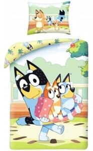 Bavlněné ložní povlečení Bluey v parku - motiv Rodinná pohoda v parku - 100% bavlna - 70 x 90 cm + 140 x 200 cm