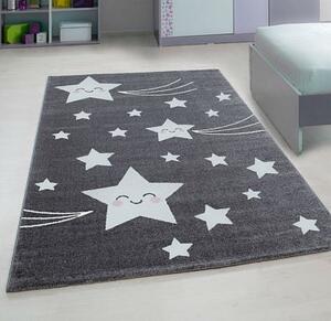 Dětský kusový koberec Kids 610 Grey | šedý Typ: kulatý 120 cm