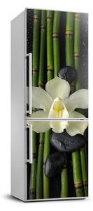 Nálepka fototapeta Orchidej a bambus FridgeStick-70x190-f-55995271