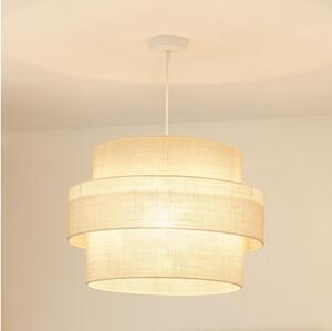 Brilagi - Lustr na lanku SPACE YUTE 1xE27/15W/230V pr. 50 cm krémová/bílá