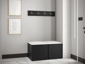 Předsíňová sestava Towiro Slim VI, Barva: černá, Barva látek:: ekokůže Soft 017 (bíla) 5903211221187