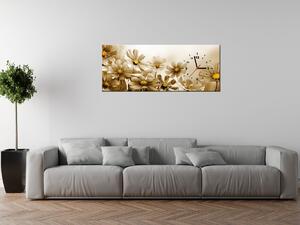 Obraz s hodinami Květnatá krása Rozměry: 30 x 30 cm
