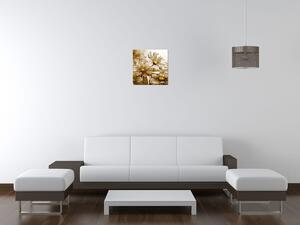 Obraz s hodinami Květnatá krása Rozměry: 100 x 40 cm
