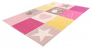 Obsession koberce Dětský kusový koberec Stars 411 pink - 120x170 cm
