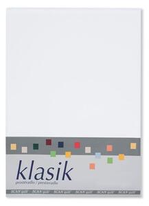Bavlněné prostěradlo KLASIK bílá 140 x 240 - 250 cm