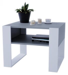 Konferenční stolek Aspect loft 65 - šedá/bílá