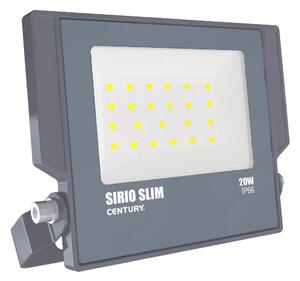 CEN SRS-209540 REFLEKTOR LED SIRIO SLIM ČERNÝ 20W 4000K 1800Lm 110d 160x29x147mm IP66 - CENTURY
