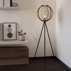 Eglo 44009 - Stojací lampa WAVERTON 1xE27/40W/230V bílá/černá