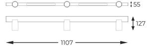 Zuma Line S230757205 - LED Bodové svítidlo MANNARI 3xGU10/5W/230V + 2xLED/8W