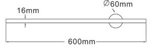 Zuma Line W90477-60BK - LED Nástěnné svítidlo TROY LED/8W/230V 60 cm černá