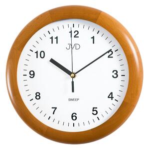 Netikající tiché dřevěné nástěnné hodiny JVD NS2341/41