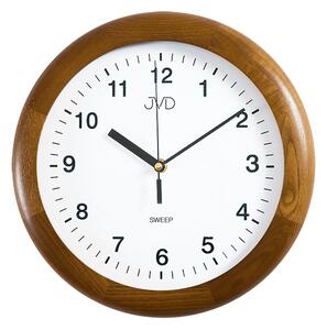 Netikající tiché dřevěné nástěnné hodiny JVD NS2341/11