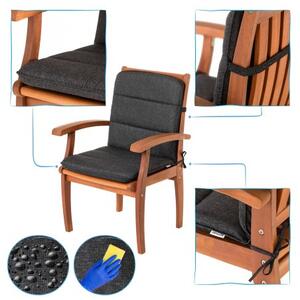 Polštář na zahradní židli ALBA černý