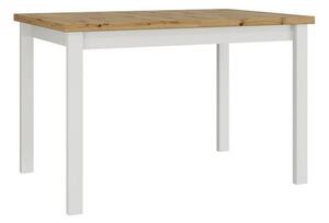 Rozkládací kuchyňský stůl 120x80 cm ELISEK 1 - dub sonoma / bílý
