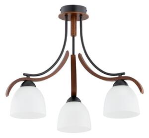 Přisazený lustr BAFIA 3xE27/15W/230V hnědá