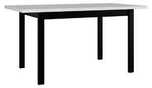 Rozkládací kuchyňský stůl 120x80 cm ELISEK 1 - bílý / černý