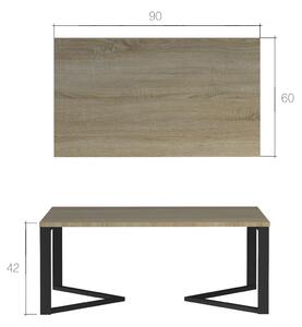 Moderní konferenční stolek Gavia, sonoma