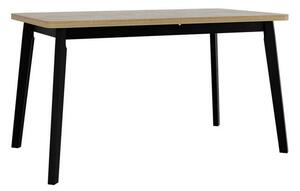 Rozkládací stůl do jídelny 140x80 cm AMES 6 - dub sonoma / černý